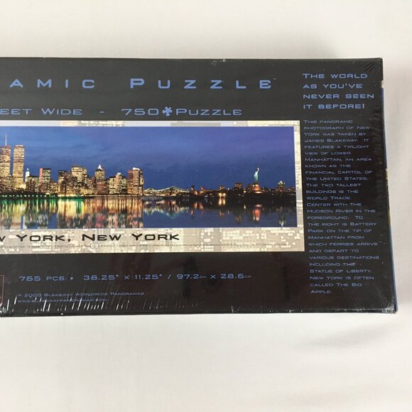 New York, New York BGI Puzzle pre-9/11 Panoramic 3Ft Year 2000 - Picture 10 of 10